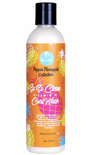 Curls Poppin Pineapple So So Clean Vitamin C Curl Wash 236 ml Shampoo