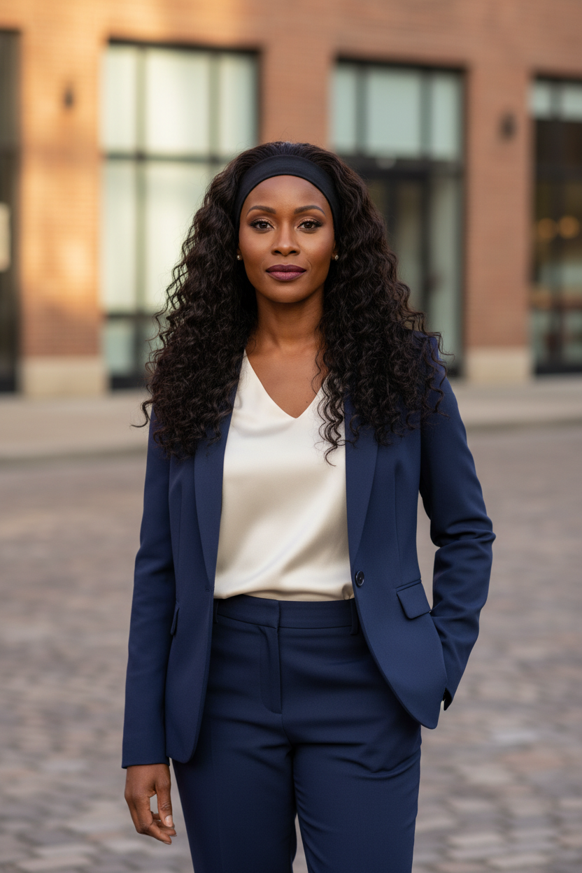 Deep Wave Headband Wig