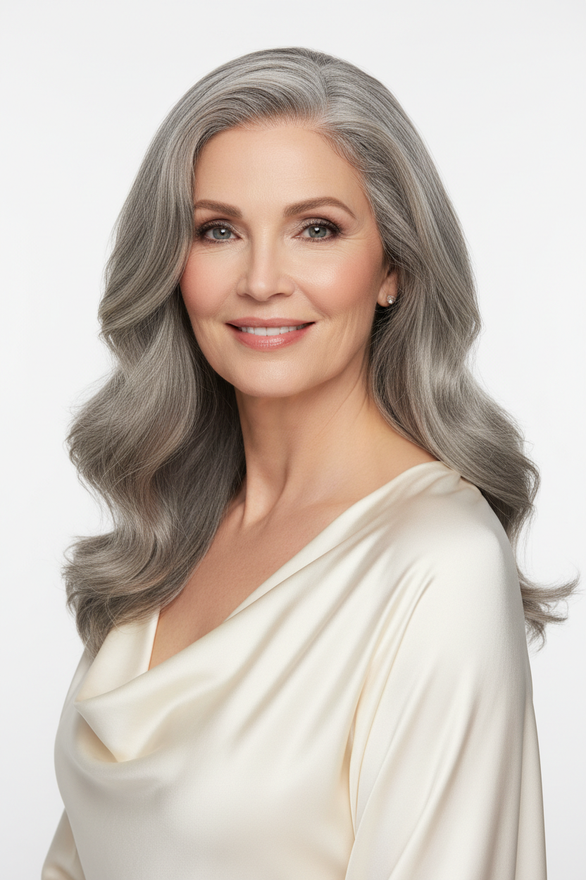 Loose Wave 13x4 Transparent Lace Front Wig (Black and Gray options)