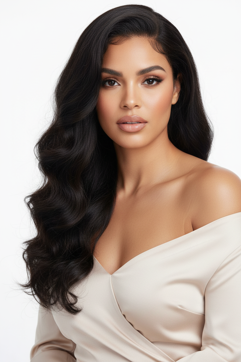 Loose Wave 13x4 Transparent Lace Front Wig (Black and Gray options)