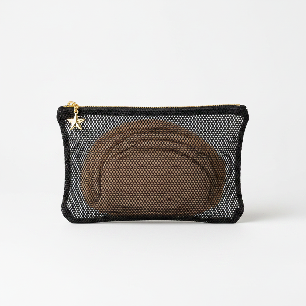 Small Mesh Wig Cap Pouch Solo Shot